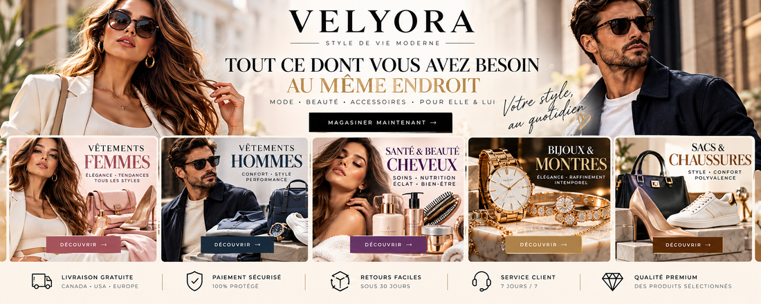 La meilleure boutique pout Hommes et Femmes - Velyora