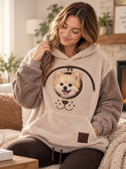 VELYORA — Sweat à capuche doublé polaire – Coupe ample, photographie du produit